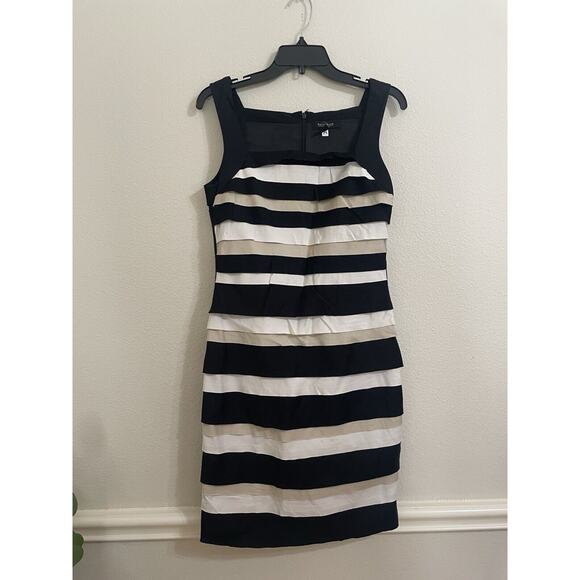 White House Black Market Dresses & Skirts - white house black market, Multicolor Striped Knee Length Pencil Dress, Size 6